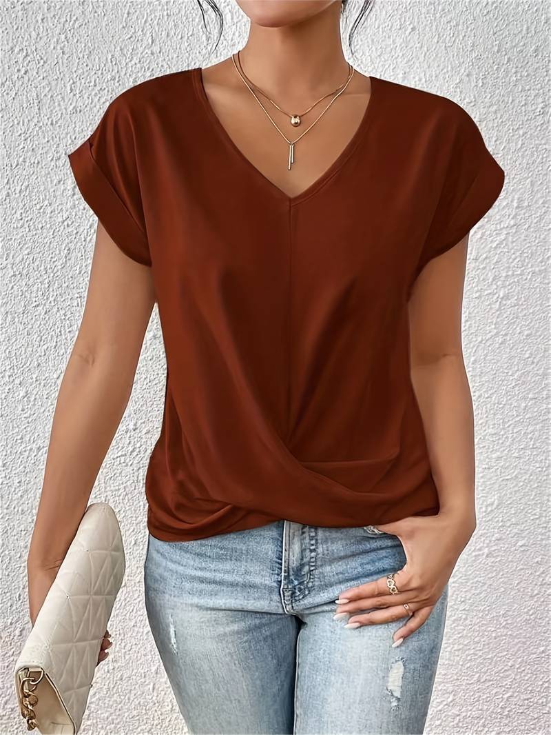 Caroline - Casual T-shirt Met Korte Mouwen